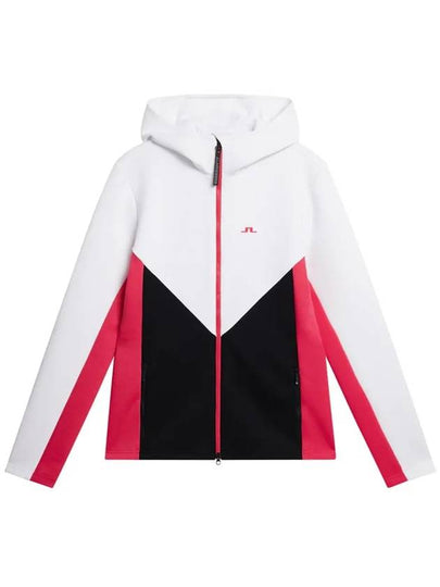 Crystal logo hooded zip up AWJS08988 9999 - J.LINDEBERG - BALAAN 2