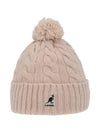 K4460SM LIGHT PINK Cable Knit Pom Beanie - KANGOL - BALAAN 2