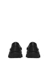 Women's Chunky Penny Slippers Smooth Leather Loafers Black - SAINT LAURENT - BALAAN 4