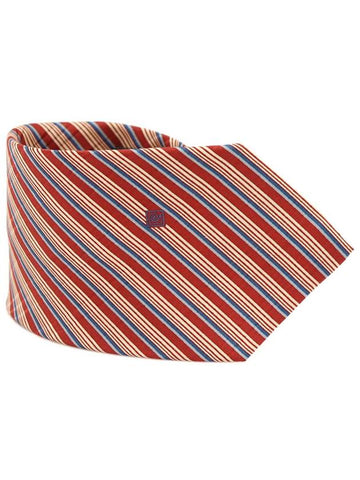 Pierre Cardin 100 silk red striped pattern tie - ETC - BALAAN 1