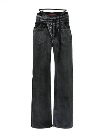 Double fold painting denim pants 271202 - OTTOLINGER - BALAAN 1