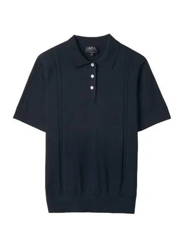 Civile short sleeve polo shirt dark navy - A.P.C. - BALAAN 1