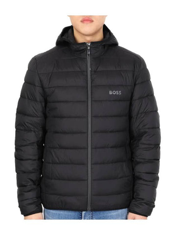 Logo Down Puffer Padding Jacket Black - HUGO BOSS - BALAAN 1