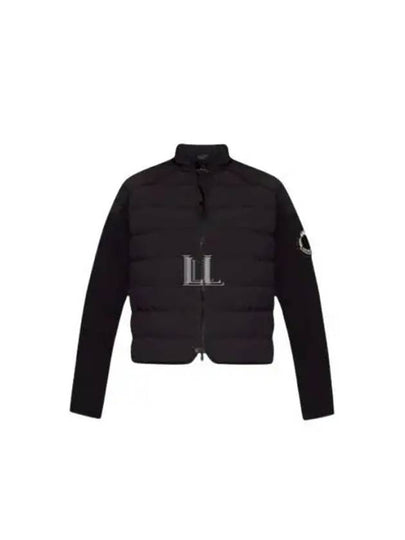 Padded Cotton Zip-Up Cardigan Black - MONCLER - BALAAN 2