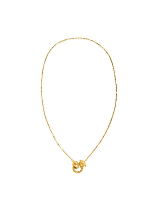 Women Medusa Rolo Chain Polished Necklace Gold - VERSACE - BALAAN 1