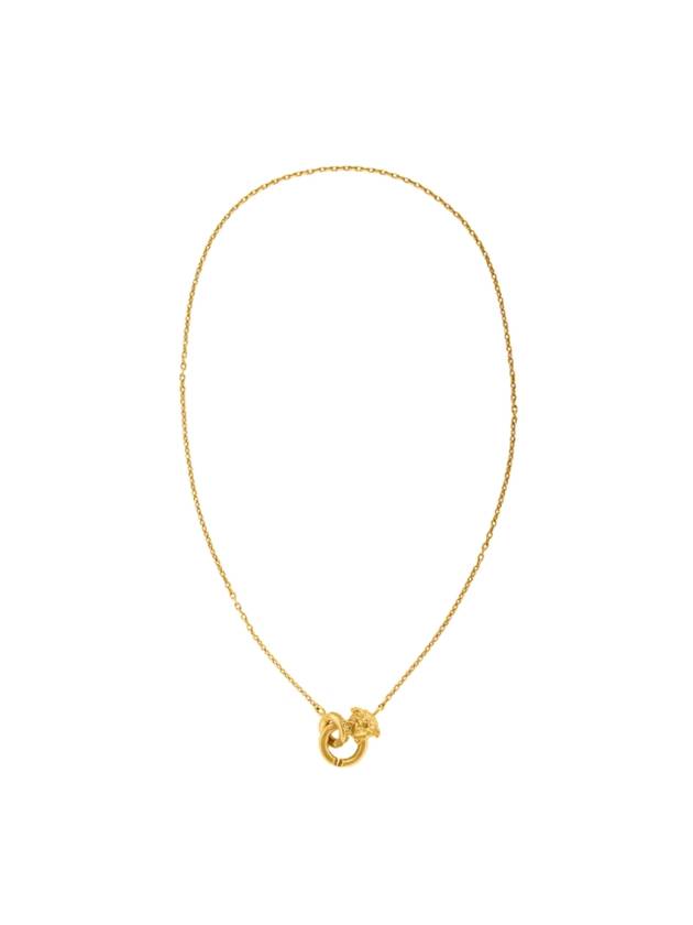 Women Medusa Rolo Chain Polished Necklace Gold - VERSACE - BALAAN 1