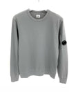 Lens Wappen Light Fleece Thin Sweatshirt Long Sleeve Gray 12CMSS032A - CP COMPANY - BALAAN 1