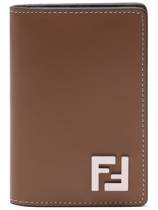 FF Squared Card Holder Beige - FENDI - BALAAN 2