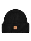 Logo Patch Wool Cashmere Beanie Navy - A.P.C. - BALAAN 2