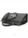 421890 GG Marmont Top Handle Flap Bag Black Gold - GUCCI - BALAAN 5