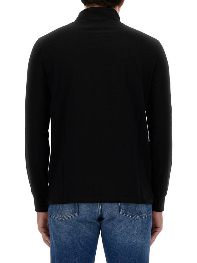 Zebra Logo Roll Neck Long Sleeve T-Shirt Black - PAUL SMITH - BALAAN 4