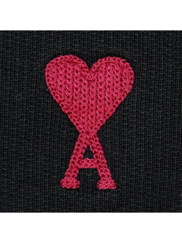 heart logo embroidered cotton hood USW235 730 001 - AMI - BALAAN 5