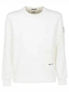 Metropolis Diagonal Fleece Utility Pocket Sweatshirt White - CP COMPANY - BALAAN 2