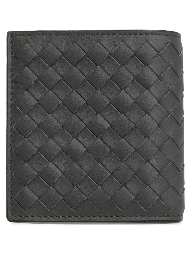 Intrecciato Small Folder Half Wallet Dark Grey - BOTTEGA VENETA - BALAAN 3