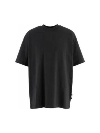 Maxi Back Logo Cotton Short Sleeve T-Shirt Black - MSGM - BALAAN 2