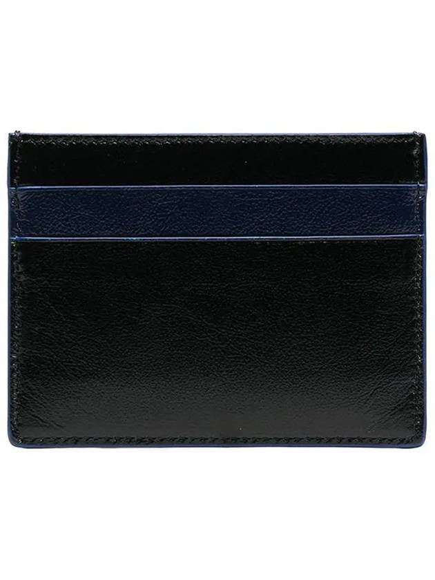 Graphic Pattern Leather Card Wallet Black - MARNI - BALAAN 4