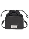 Logo Patch Leather Bucket Cross Bag Black - MAISON MARGIELA - BALAAN 2