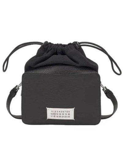 Logo Patch Leather Bucket Cross Bag Black - MAISON MARGIELA - BALAAN 2