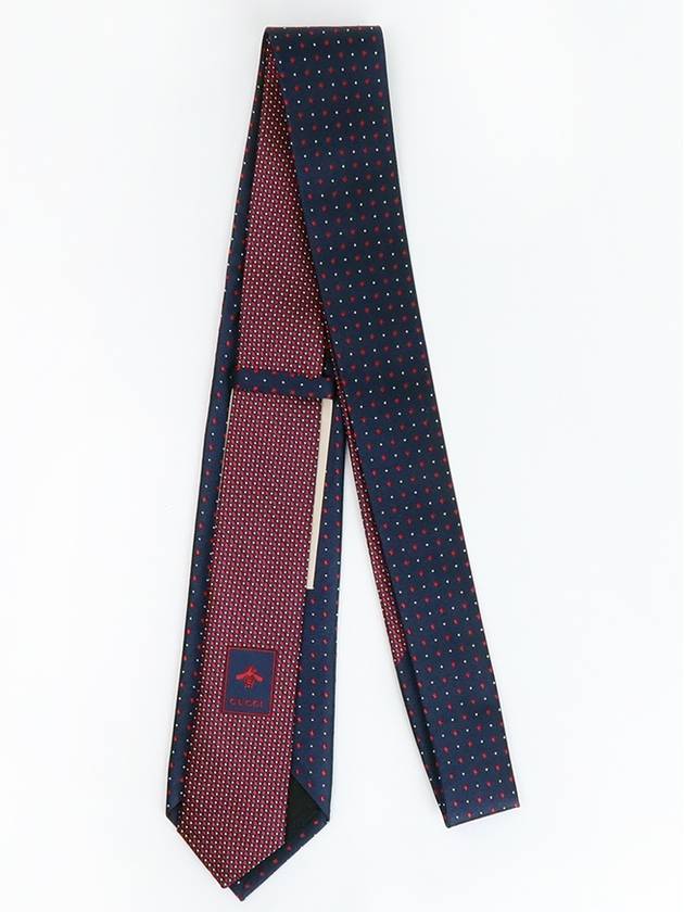 GG diamond tie navy - GUCCI - BALAAN 4