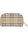 Medium Check Travel Pouch Bag Archive Beige - BURBERRY - BALAAN 3