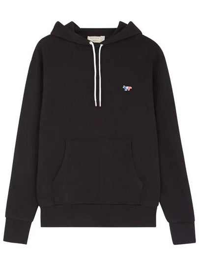 Tricolor Fox Patch Classic Hoodie Black - MAISON KITSUNE - BALAAN 2