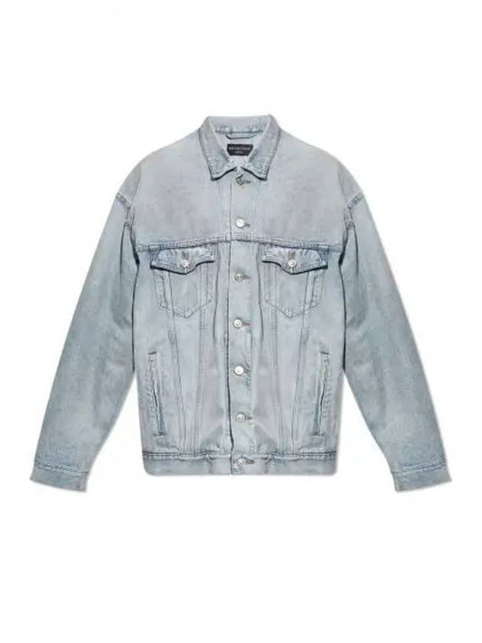 Oversized Denim Jacket Light Blue - BALENCIAGA - BALAAN 2