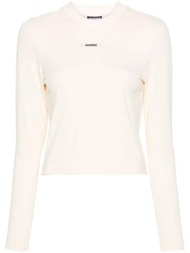 Le Gros Grain Manches Long Sleeve T-Shirt Light Beige - JACQUEMUS - BALAAN 2