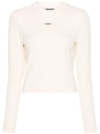 Le Gros Grain Manches Long Sleeve T-Shirt Light Beige - JACQUEMUS - BALAAN 2