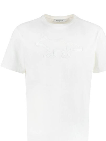 Contour Fox Patch Relaxed Short Sleeve T-Shirt Off White - MAISON KITSUNE - BALAAN 2