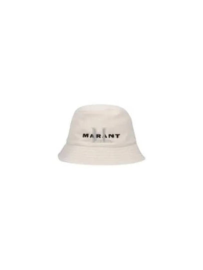 Embroidered Logo Bucket Hat Ecru - ISABEL MARANT - BALAAN 2