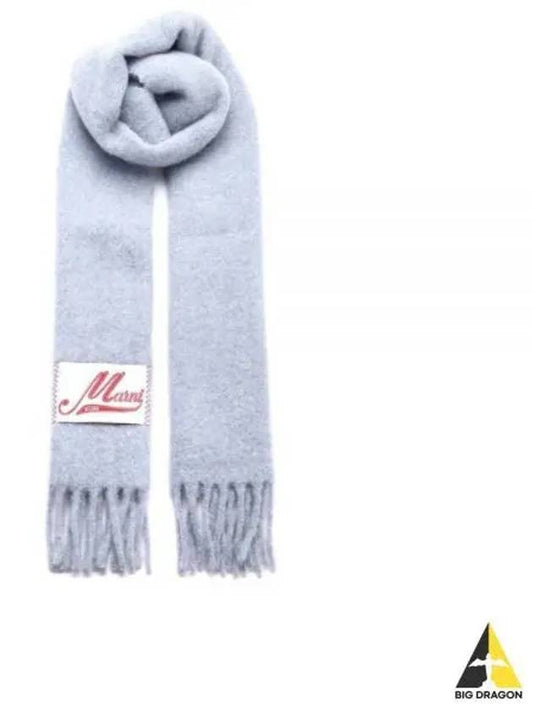 Alpaca Wool Scarf Light Blue - MARNI - BALAAN 2