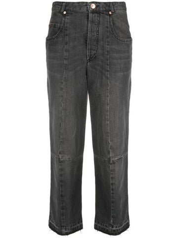 Isabel Marant Cropped Straight-Leg Jeans - ISABEL MARANT - BALAAN 1