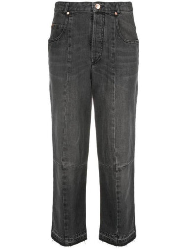 Isabel Marant Cropped Straight-Leg Jeans - ISABEL MARANT - BALAAN 1