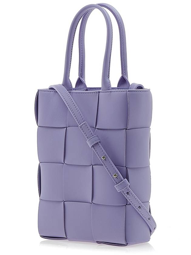 Small Cassette Tote Bag Purple - BOTTEGA VENETA - BALAAN 3