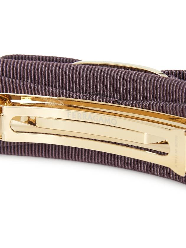 Vara Bow Hair Clip Purple - SALVATORE FERRAGAMO - BALAAN 6