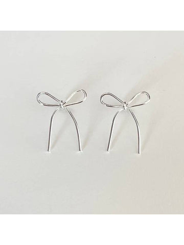 Bow Bow Earrings Silver - ELYONA - BALAAN 1