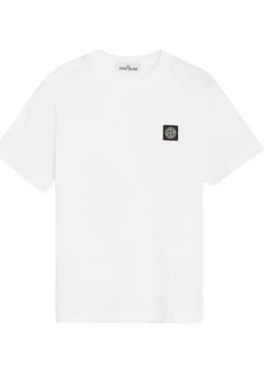 Wappen Logo Patch Short Sleeve T-Shirt White - STONE ISLAND - BALAAN 2