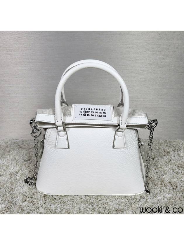 5AC Classique Micro Tote Bag White - MAISON MARGIELA - BALAAN 7