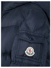 Moncler Kids 8 10 MARAT hood long padding navy - MONCLER - BALAAN 5