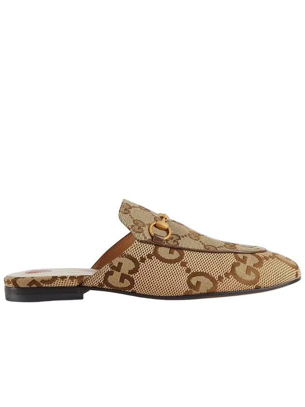 Princetown Jumbo GG Slipper Camel Ebony - GUCCI - BALAAN 2