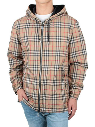 Reversible Vintage Check Hooded Jacket Archive Beige - BURBERRY - BALAAN 2