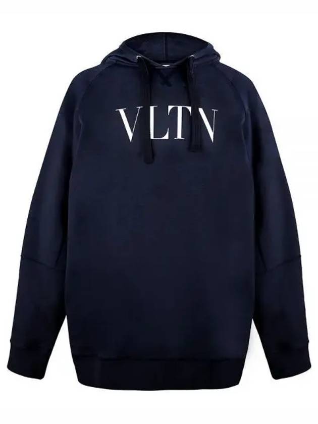 VLTN Cotton Hoodie Navy - VALENTINO - BALAAN 2