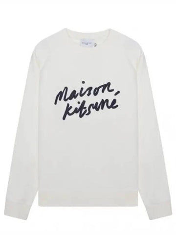 Handwriting Clean Sweatshirt Men - MAISON KITSUNE - BALAAN 1