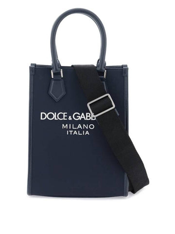 24 ss Small Nylon Tote Bag WITH Logo Dolce GABBANA BM2123 AG182 8C653 B0230988180 - DOLCE&GABBANA - BALAAN 1