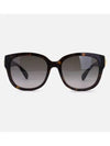 Square Frame Sunglasses Havana - GUCCI - BALAAN 2