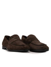 Men's Suede Penny Loafers Brown - TOD'S - BALAAN 4