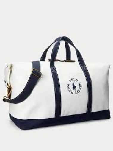 Logo Imbroidered Canvas Duffel Navy 1236713 - POLO RALPH LAUREN - BALAAN 1