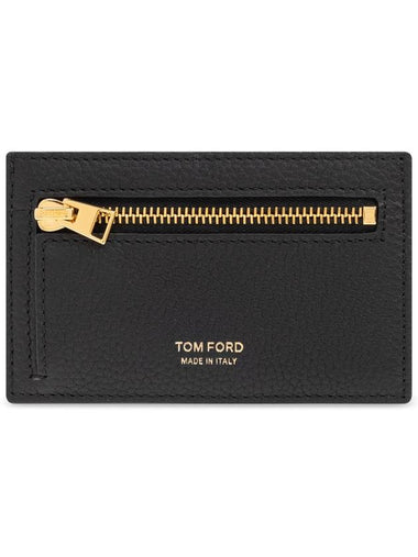 Tom Ford Leather Wallet, Men's, Black - TOM FORD - BALAAN 1