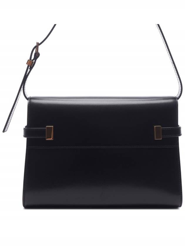 Manhattan Small Shoulder Bag Leather Black - SAINT LAURENT - BALAAN 5