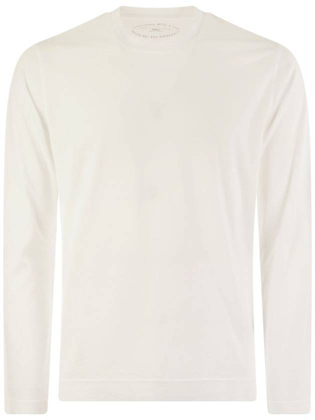 Extreme long-sleeved Giza cotton t-shirt - FEDELI - BALAAN 1